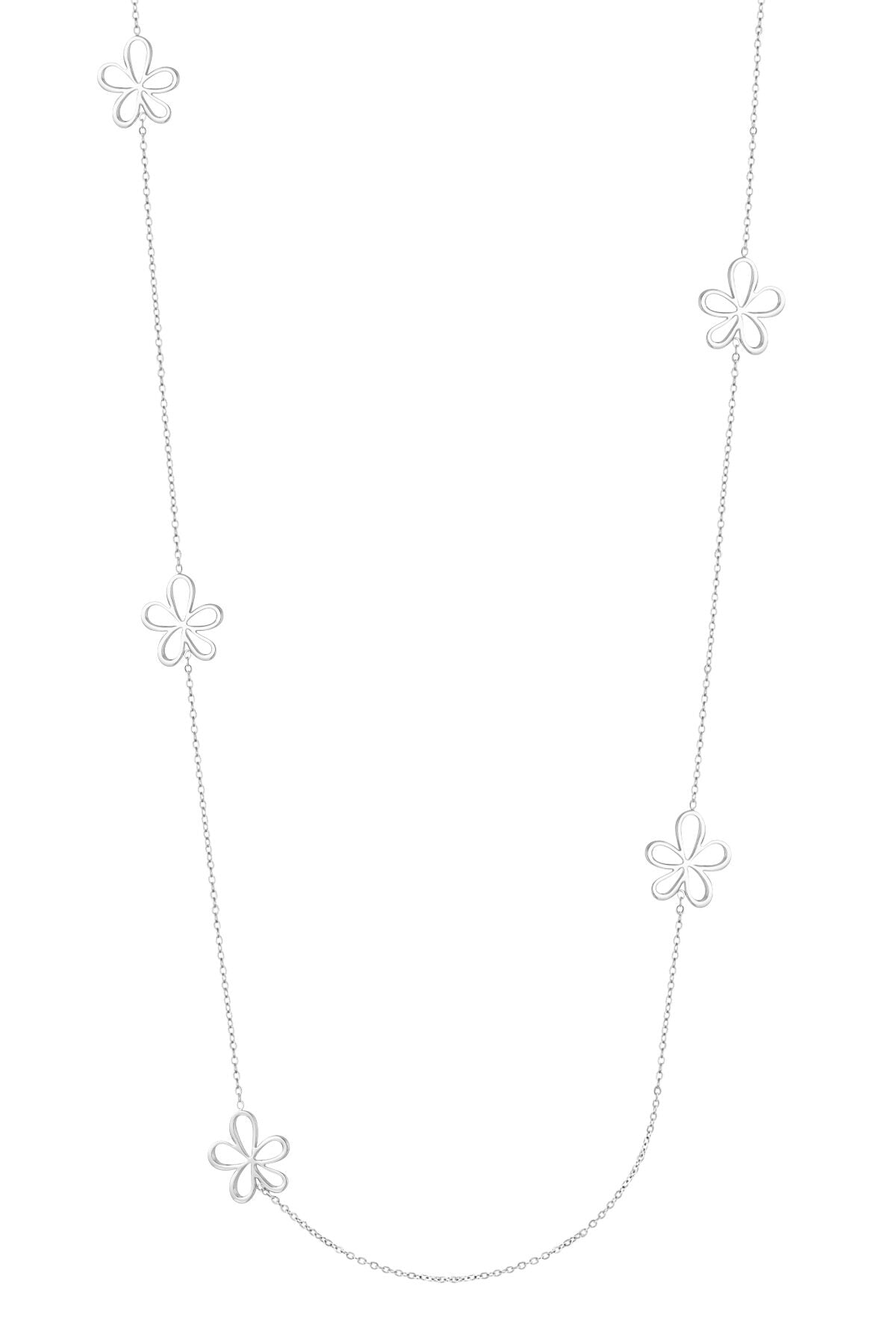 Elegant 70cm+ Stainless Steel Long Necklace, Silver & Gold