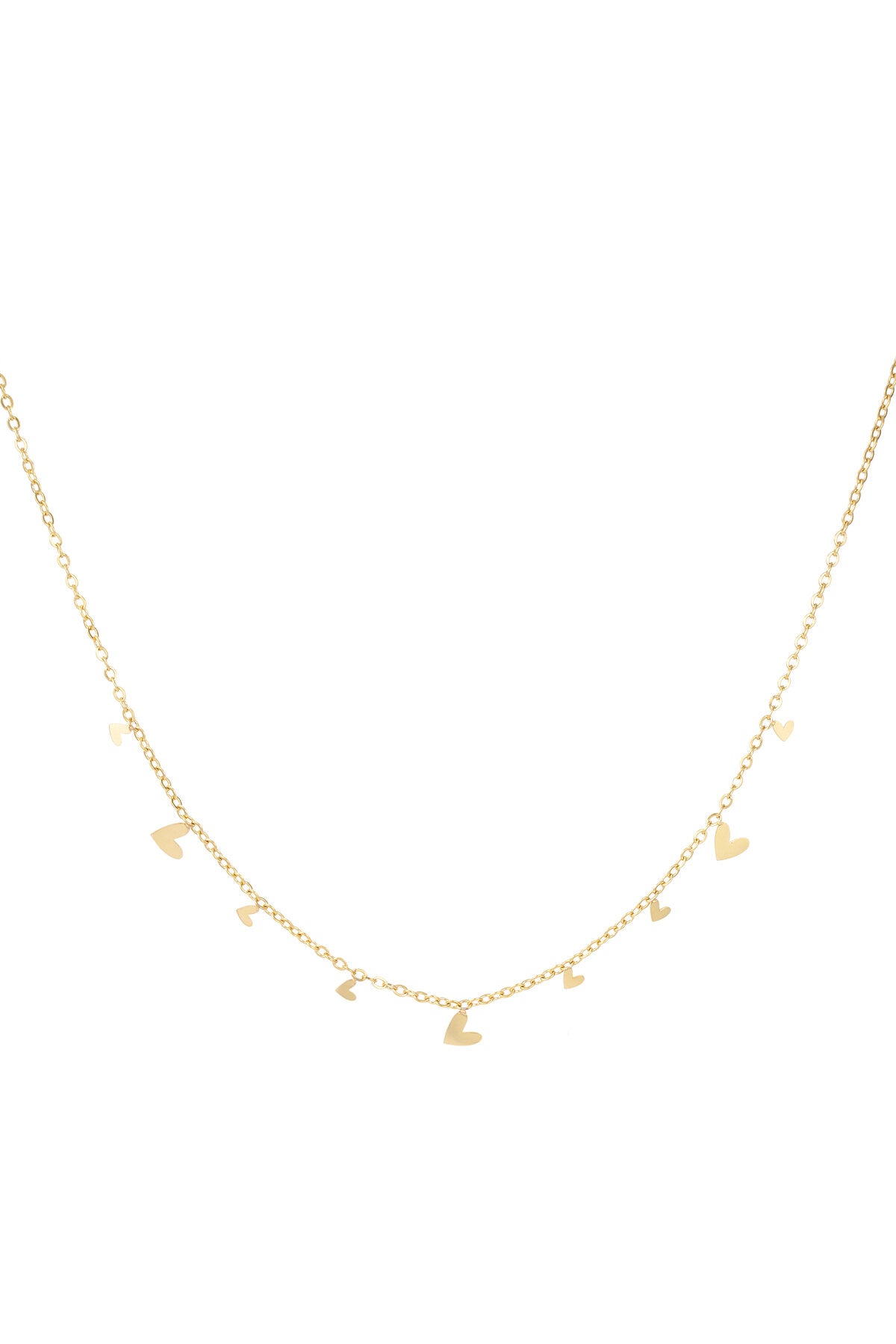 Elegant Stainless Steel Pendant Necklace - Silver & Gold