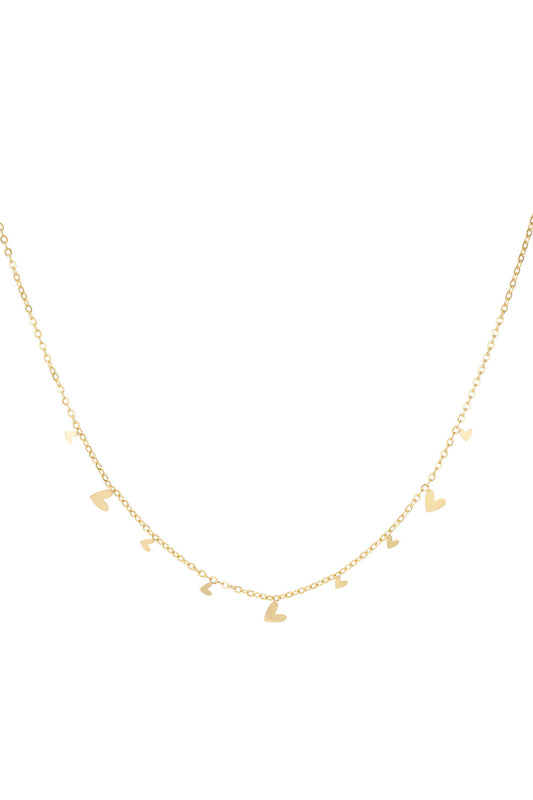 Elegant Stainless Steel Pendant Necklace - Silver & Gold