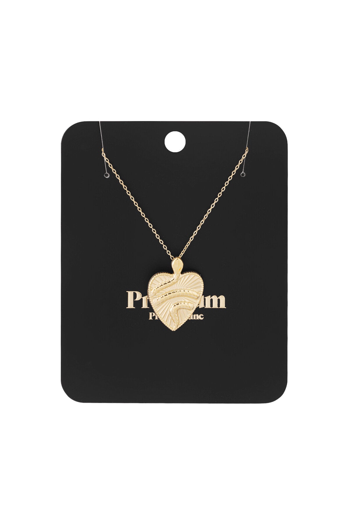 Elegant Heart Pendant Necklace - Timeless Silver & Gold