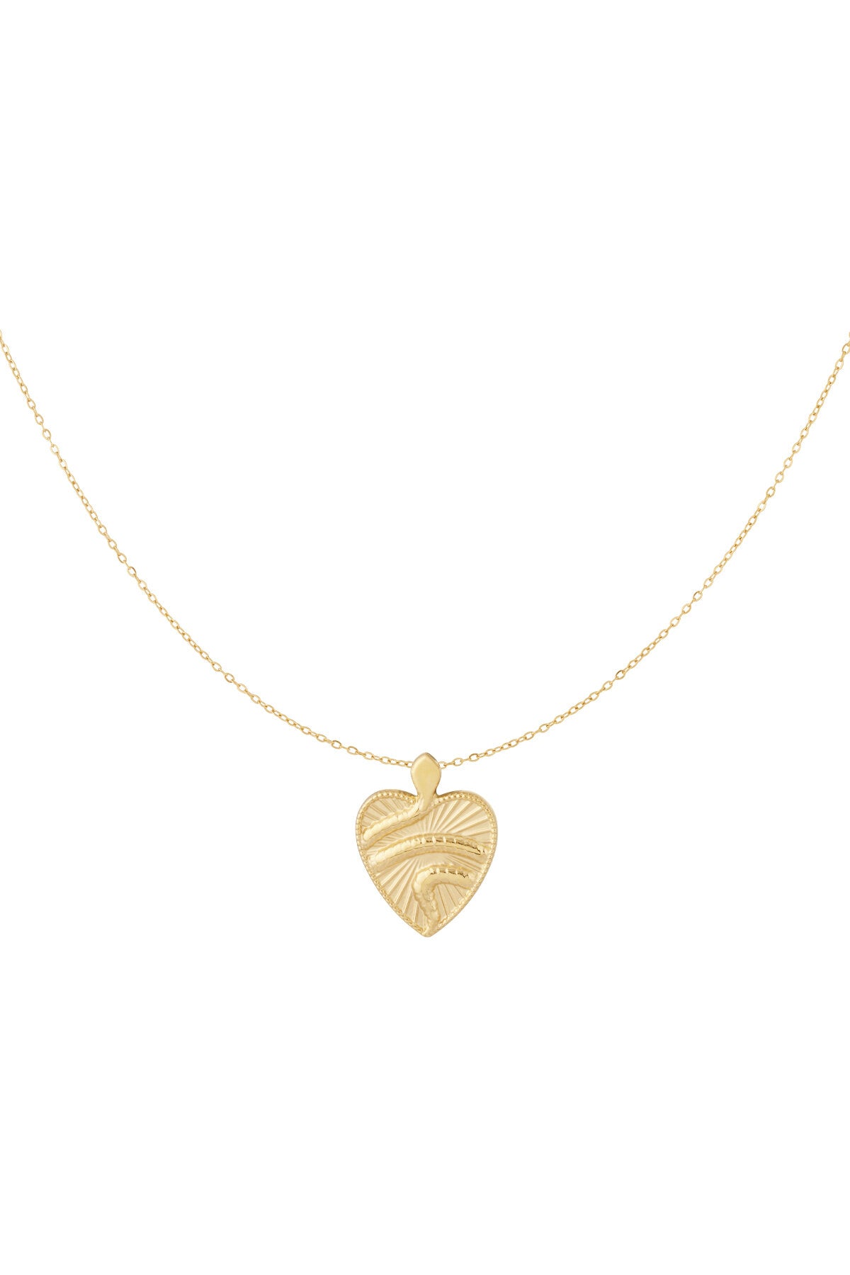 Elegant Heart Pendant Necklace - Timeless Silver & Gold