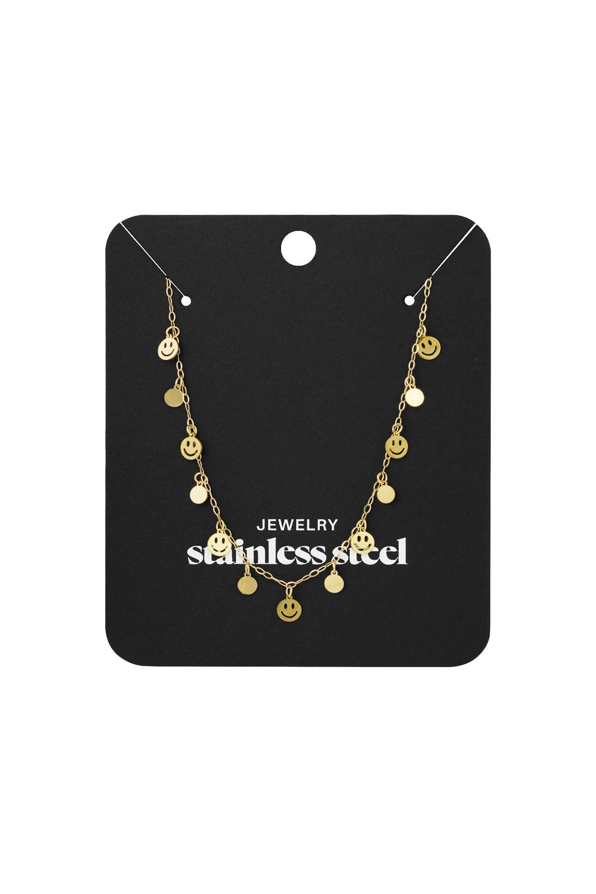 Stylish Smiling Face Pendant Necklace for Everyday Wear