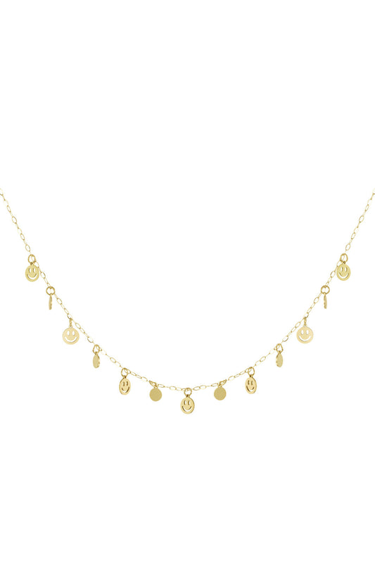 Stylish Smiling Face Pendant Necklace for Everyday Wear