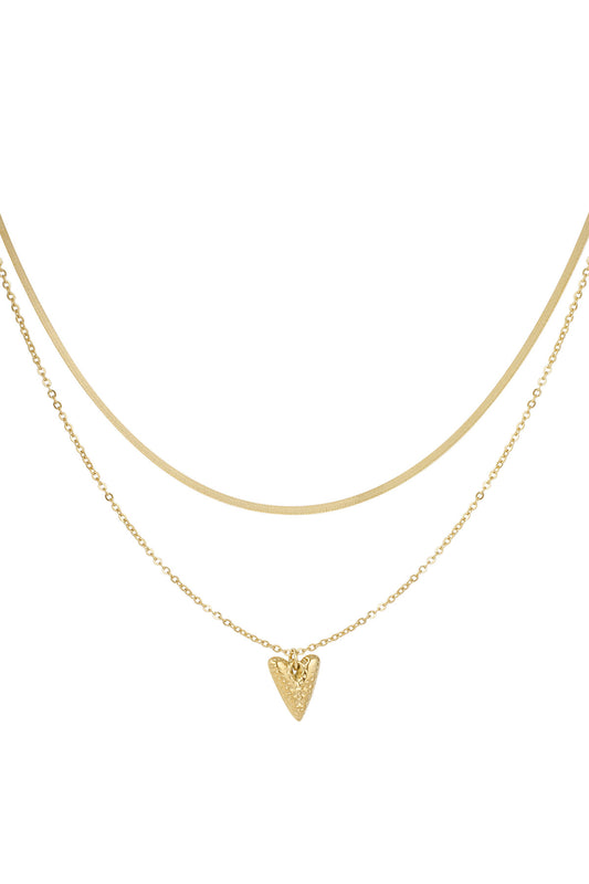 Stylish Heart Layered Necklace for Everyday Wear