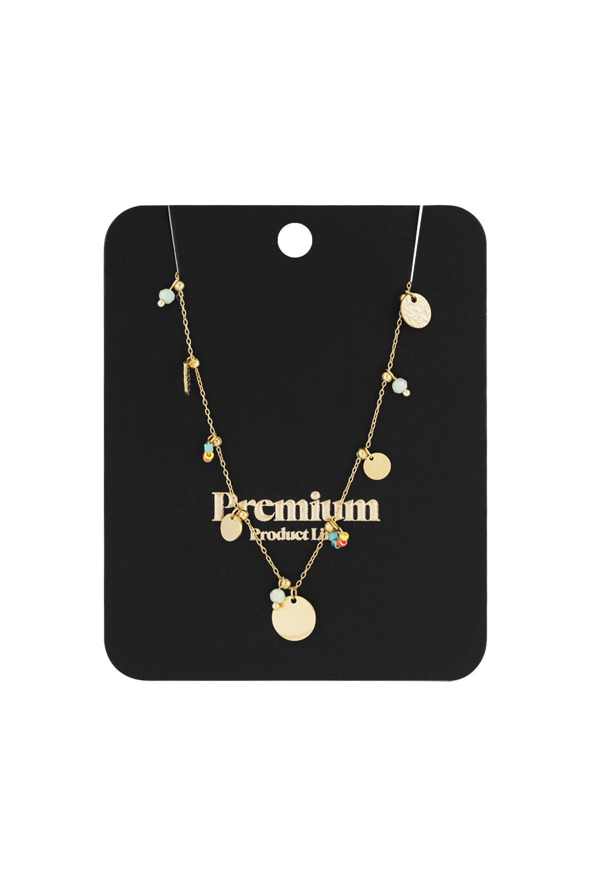 Elegant Gold Circle Pendant Necklace for Women
