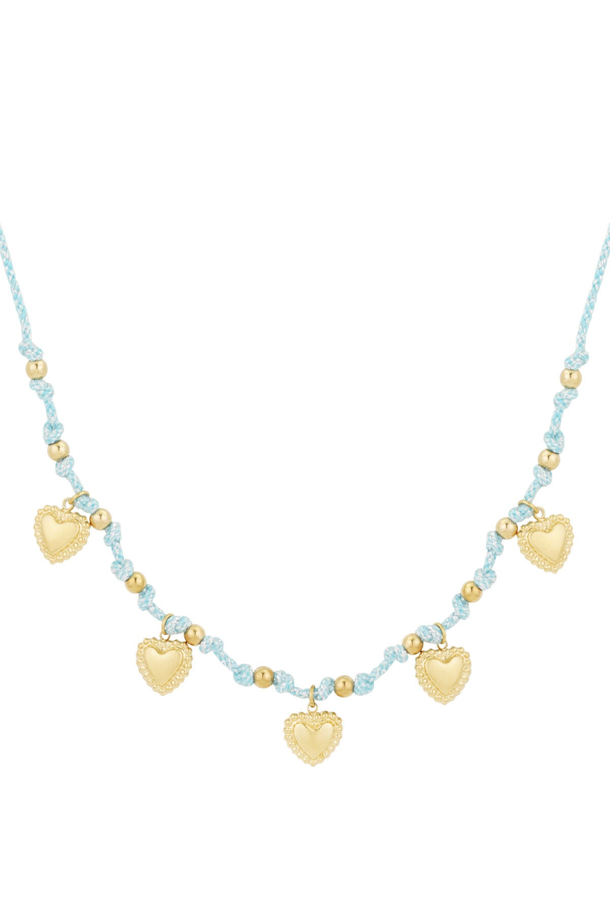 Elegant Fuchsia & Light Blue Braided Necklace for Spring