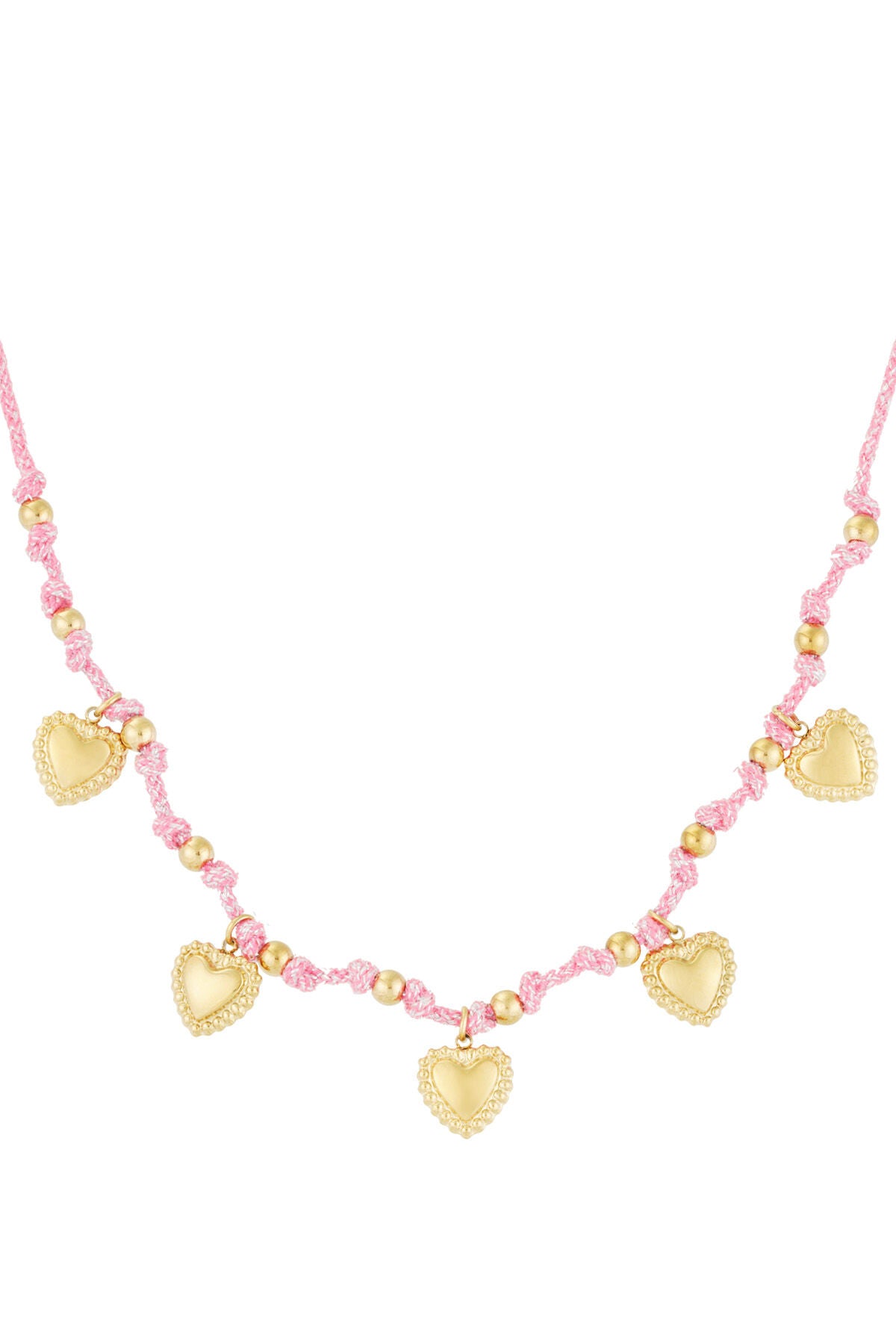 Elegant Fuchsia & Light Blue Braided Necklace for Spring