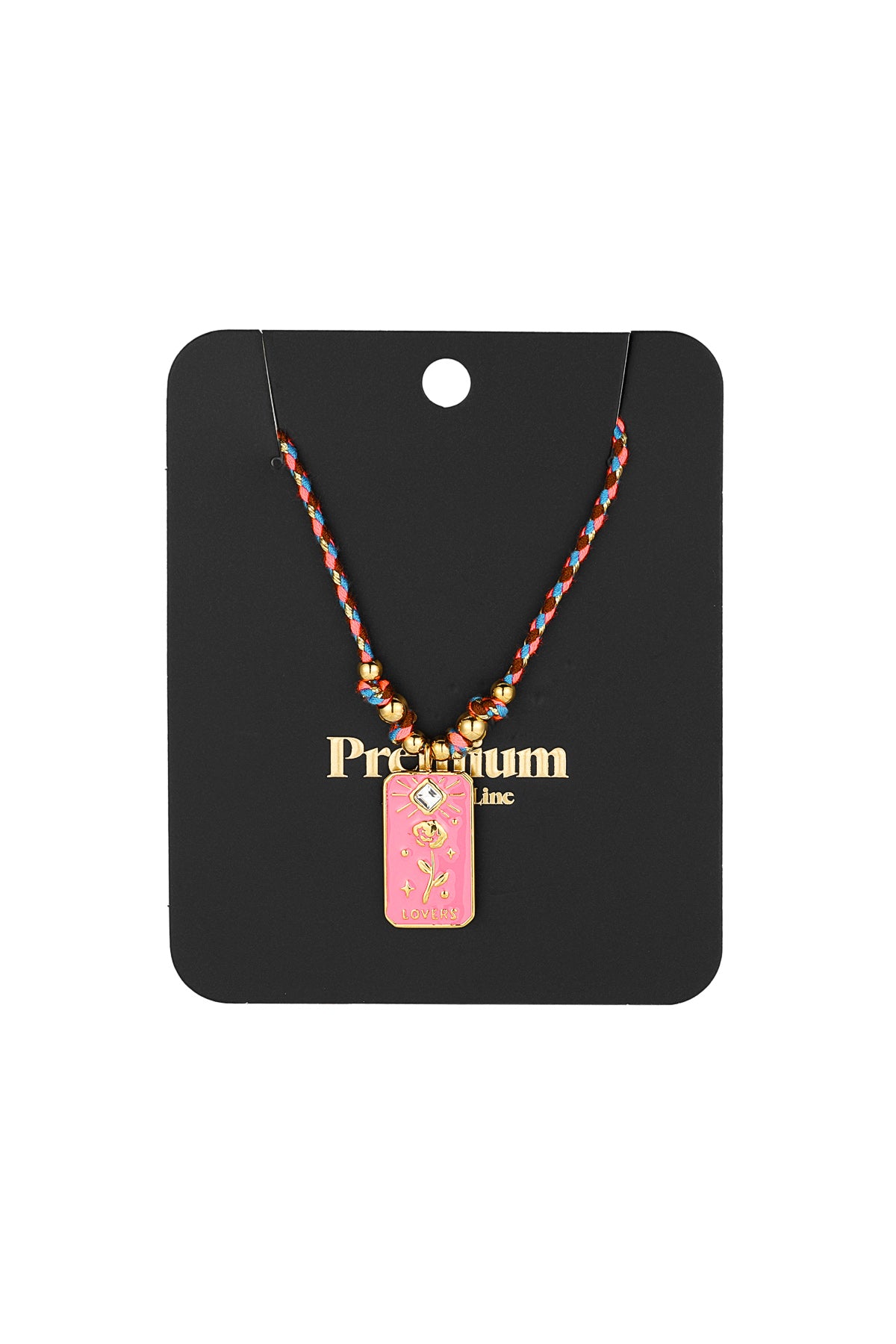 Fuchsia Braided Necklace for Women - Spring/Summer Casual Wear