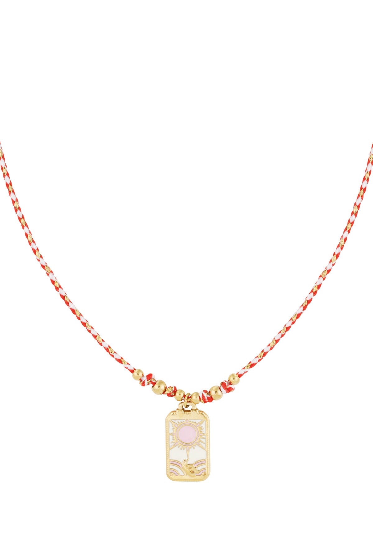 Chic Pink Braided Necklace for Everyday Wear