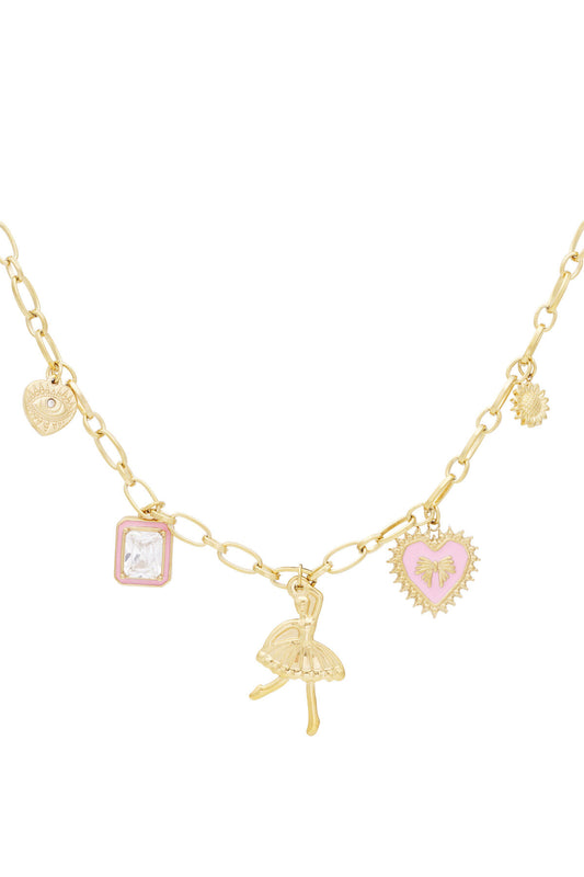 Elegant Heart Pendant Necklace for Women - Spring/Summer