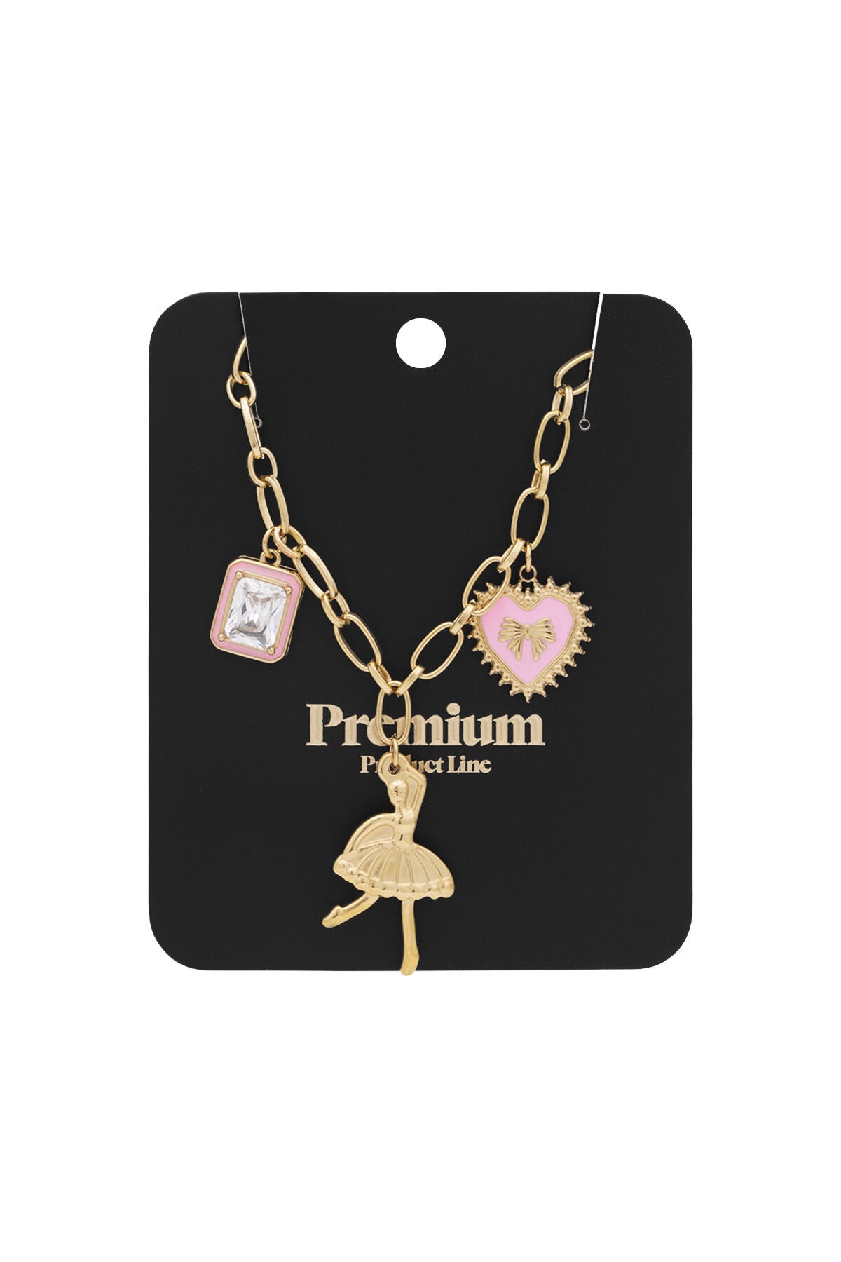Elegant Heart Pendant Necklace for Women - Spring/Summer