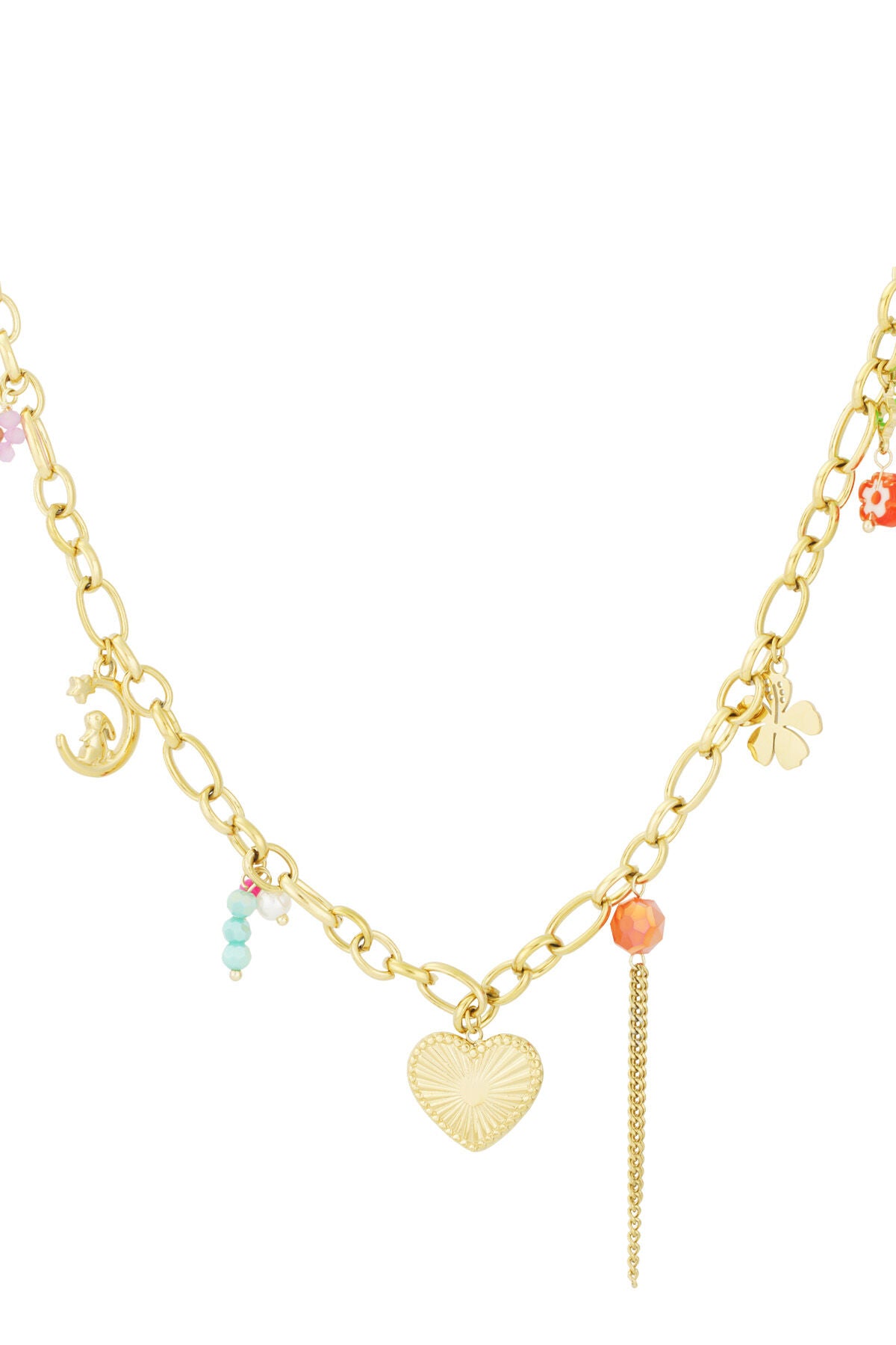 Elegant Flower Heart Pendant Necklace for Women