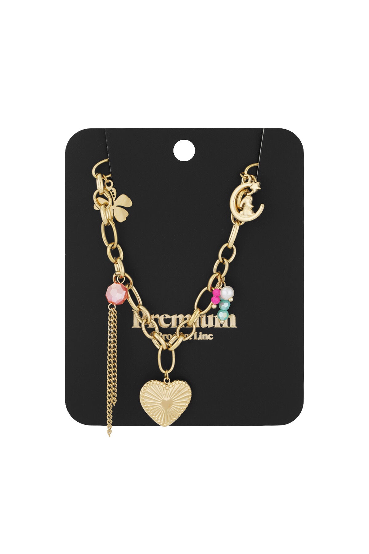 Elegant Flower Heart Pendant Necklace for Women