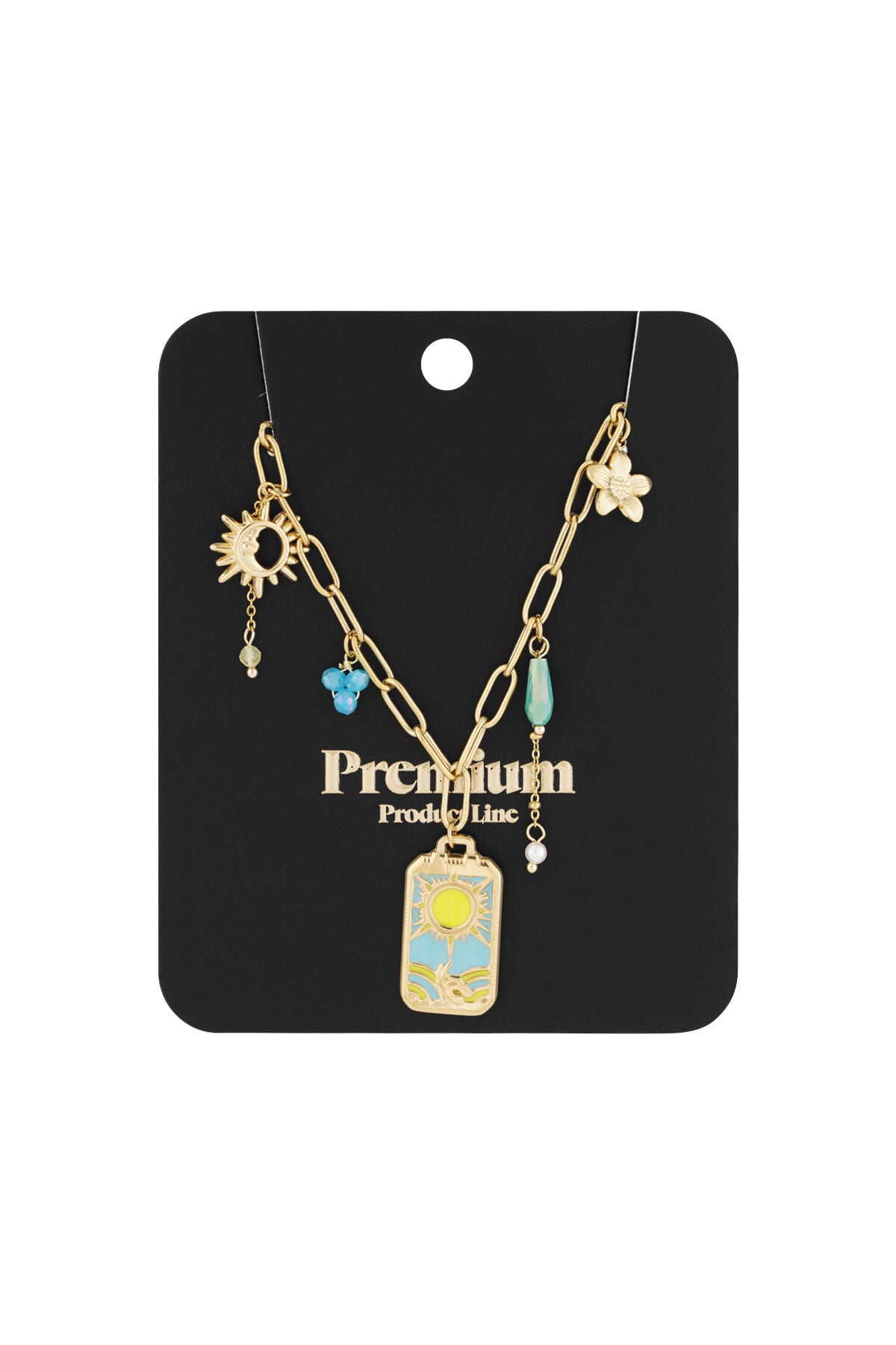 Elegant Gold-Toned Clavicle Necklace for Spring/Summer