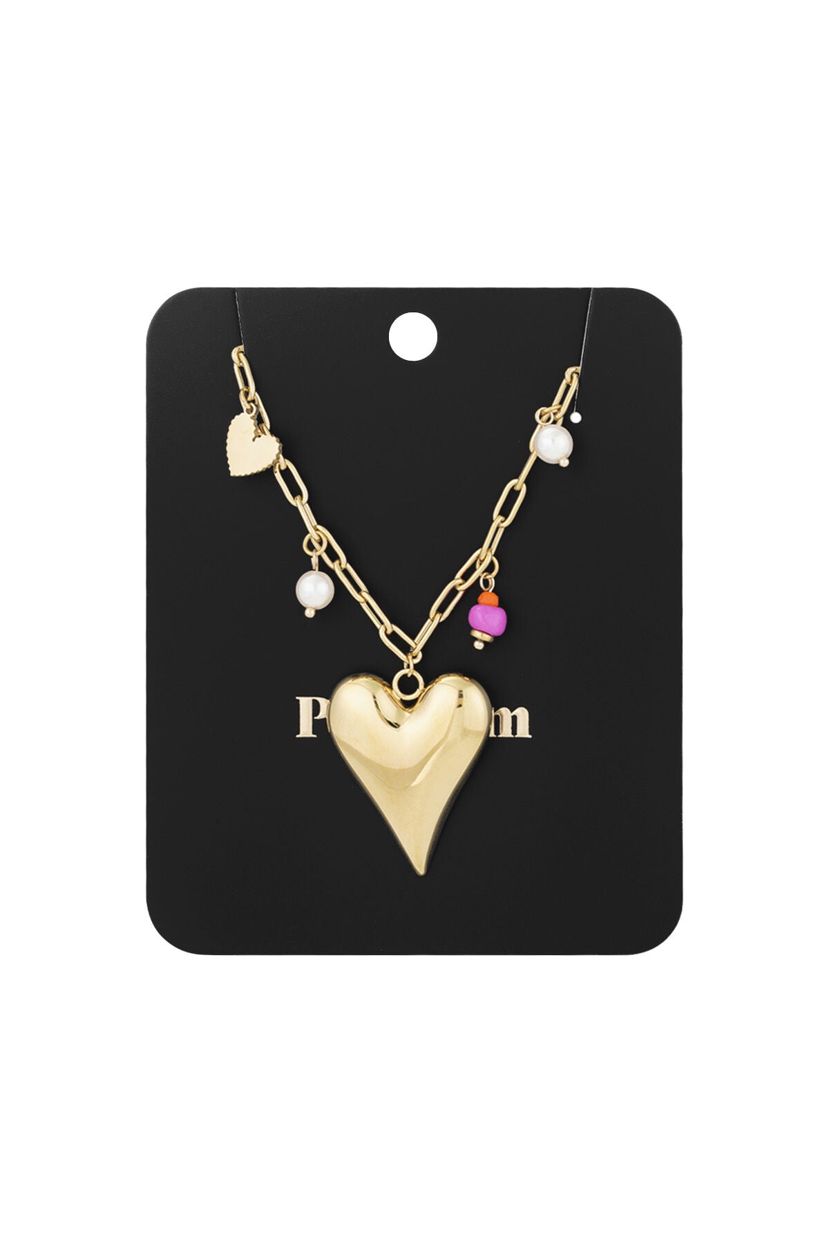 Elegant Heart Pendant Necklace for Spring/Summer