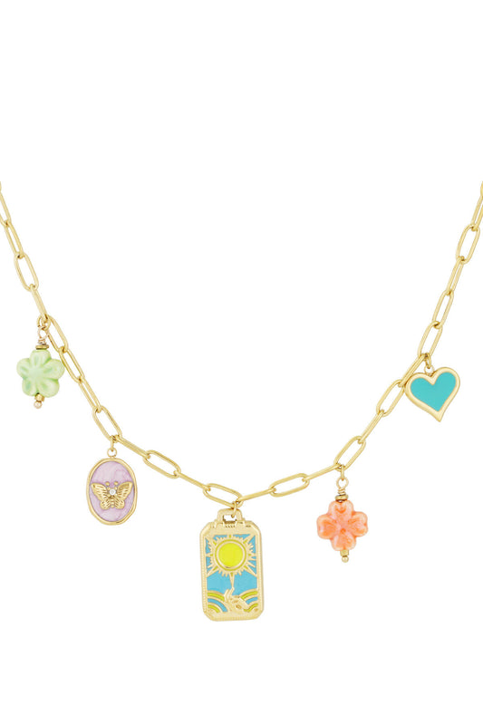 Elegant Gold-Toned Stainless Steel Necklace for Women