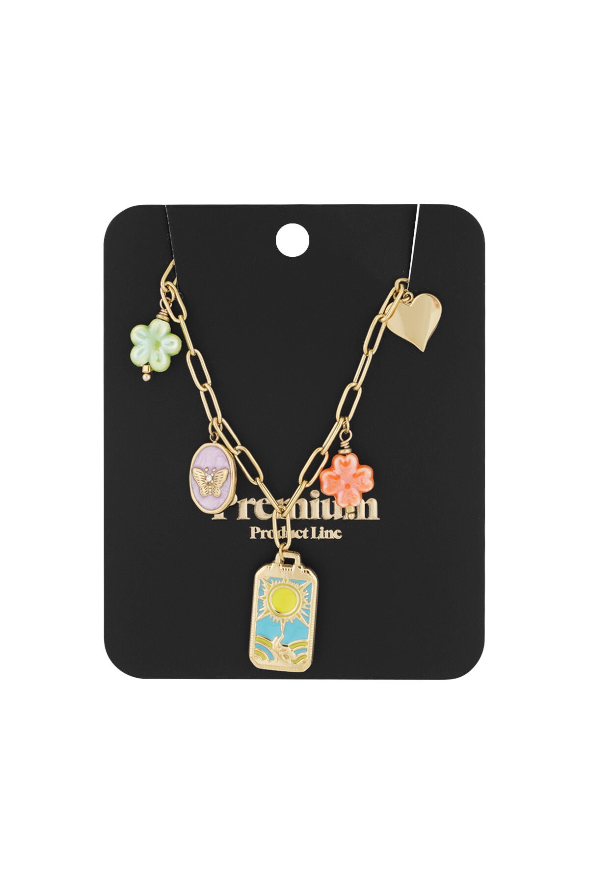 Elegant Gold-Toned Stainless Steel Necklace for Women