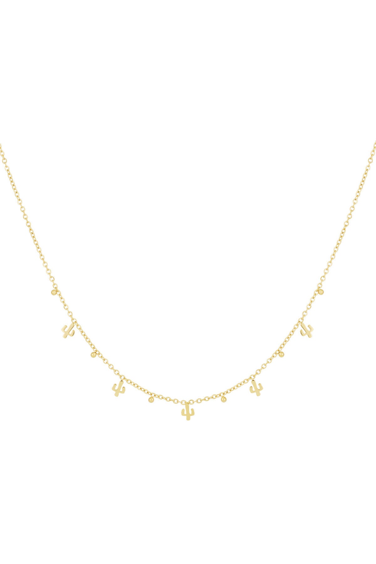 Elegant Stainless Steel Fruit Necklace - Silver & Gold
