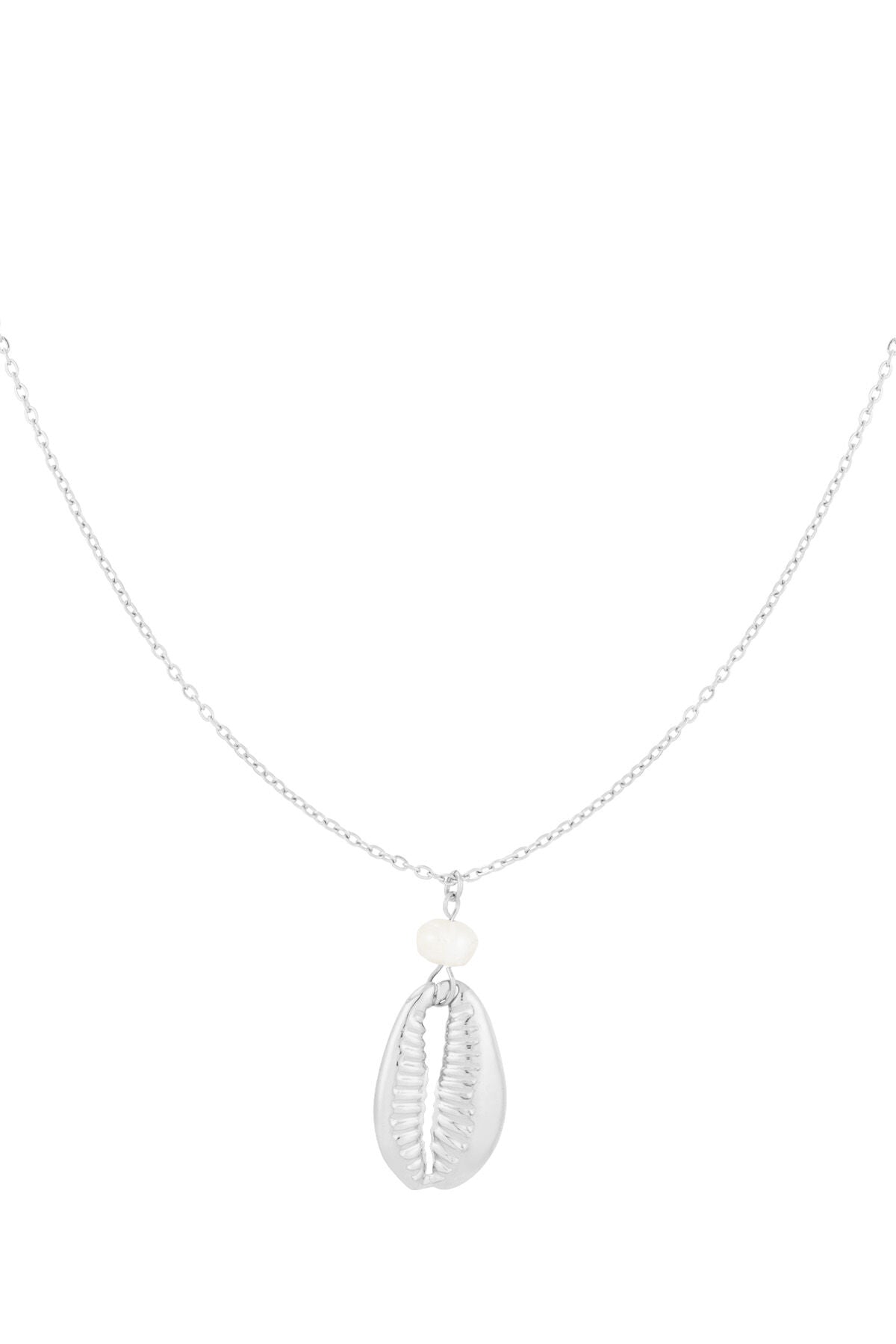 Elegant Stainless Steel Shell Pendant Necklace