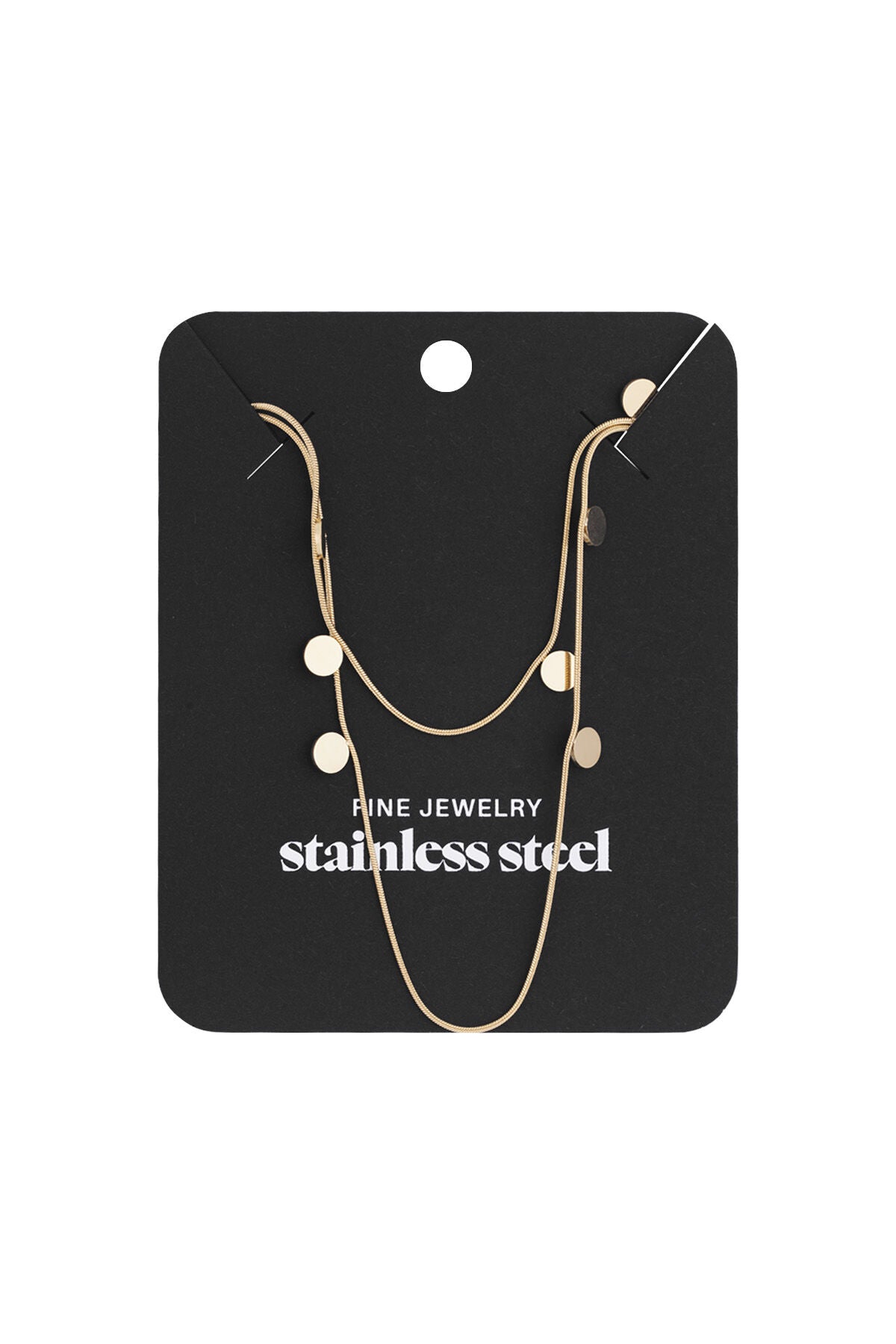 Elegant Multi-Layered Necklace in Silver & Gold