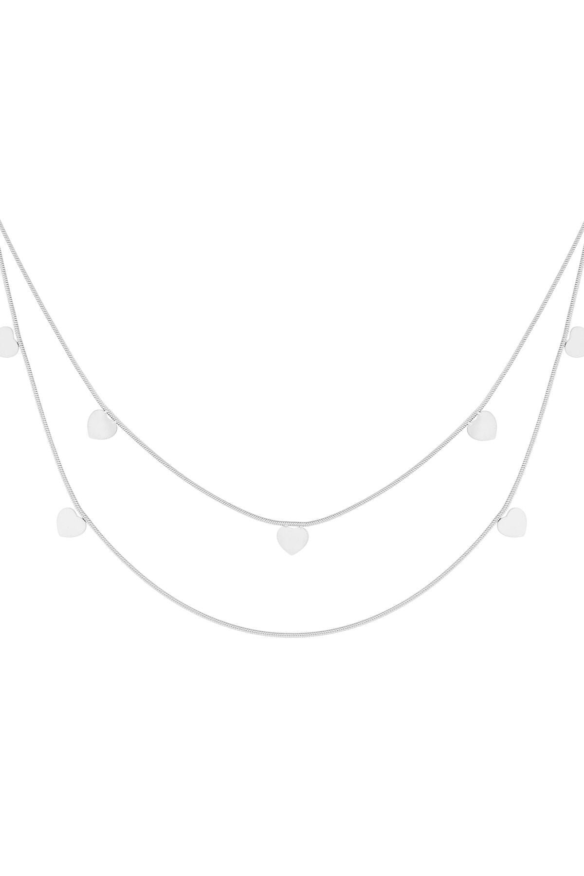 Elegant Multi-Layered Heart Necklace for Everyday Glam