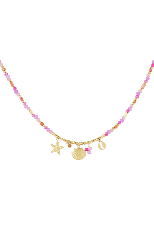 Fuchsia Beaded Necklace: Simple, Elegant, and Versatile