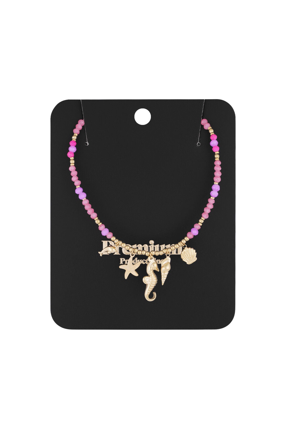 Elegant Fuchsia Beaded Necklace for Everyday Chic