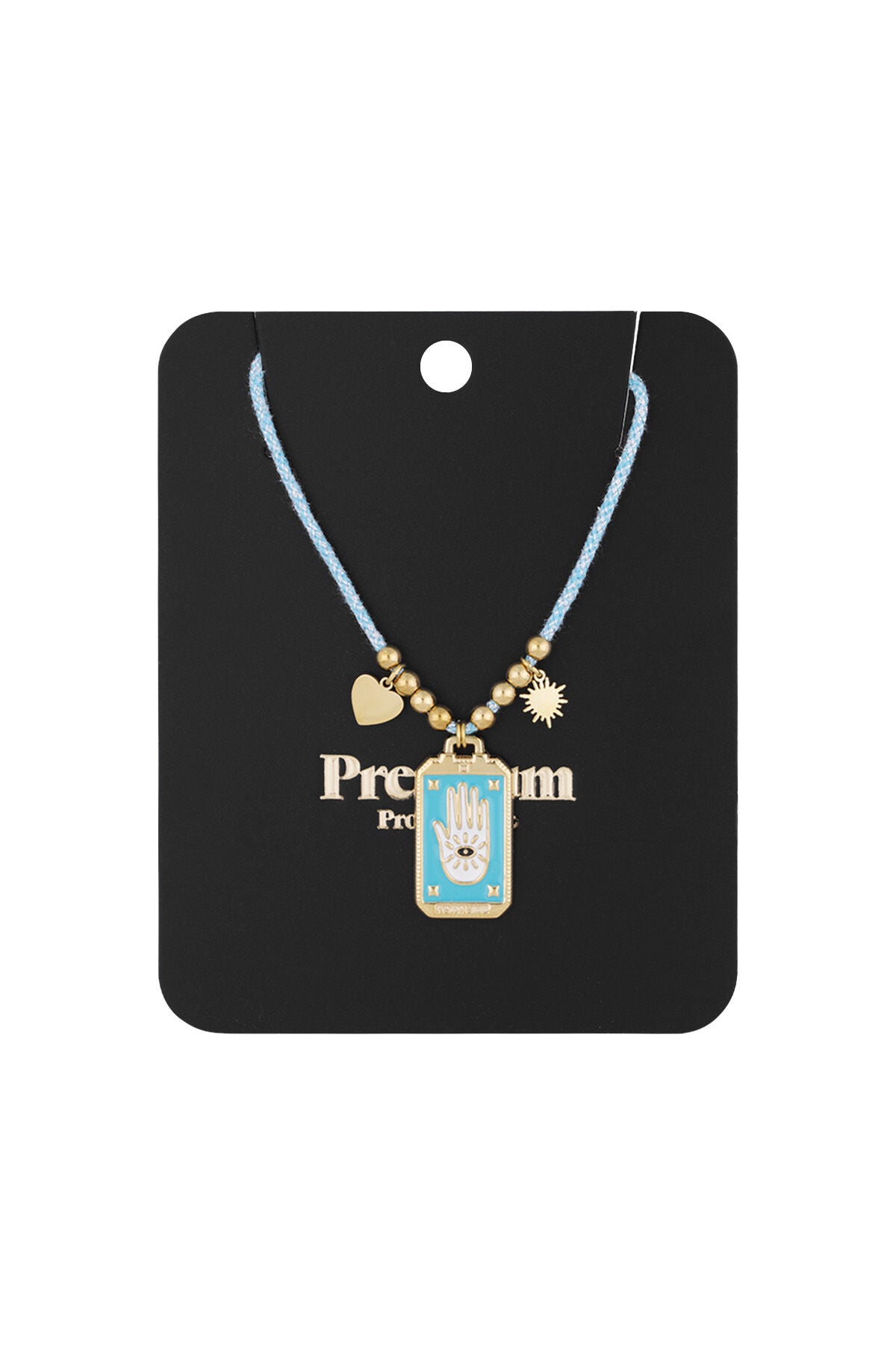 Elegant Blue Braided Necklace for Spring/Summer