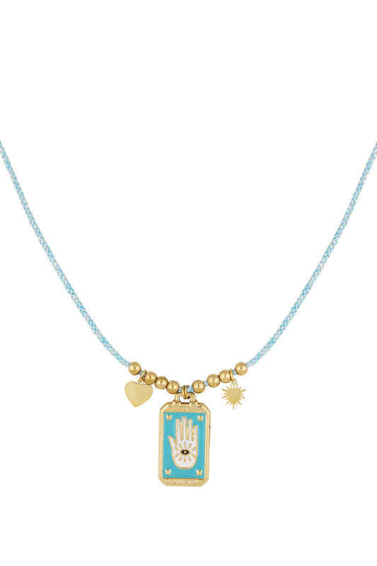 Elegant Blue Braided Necklace for Spring/Summer