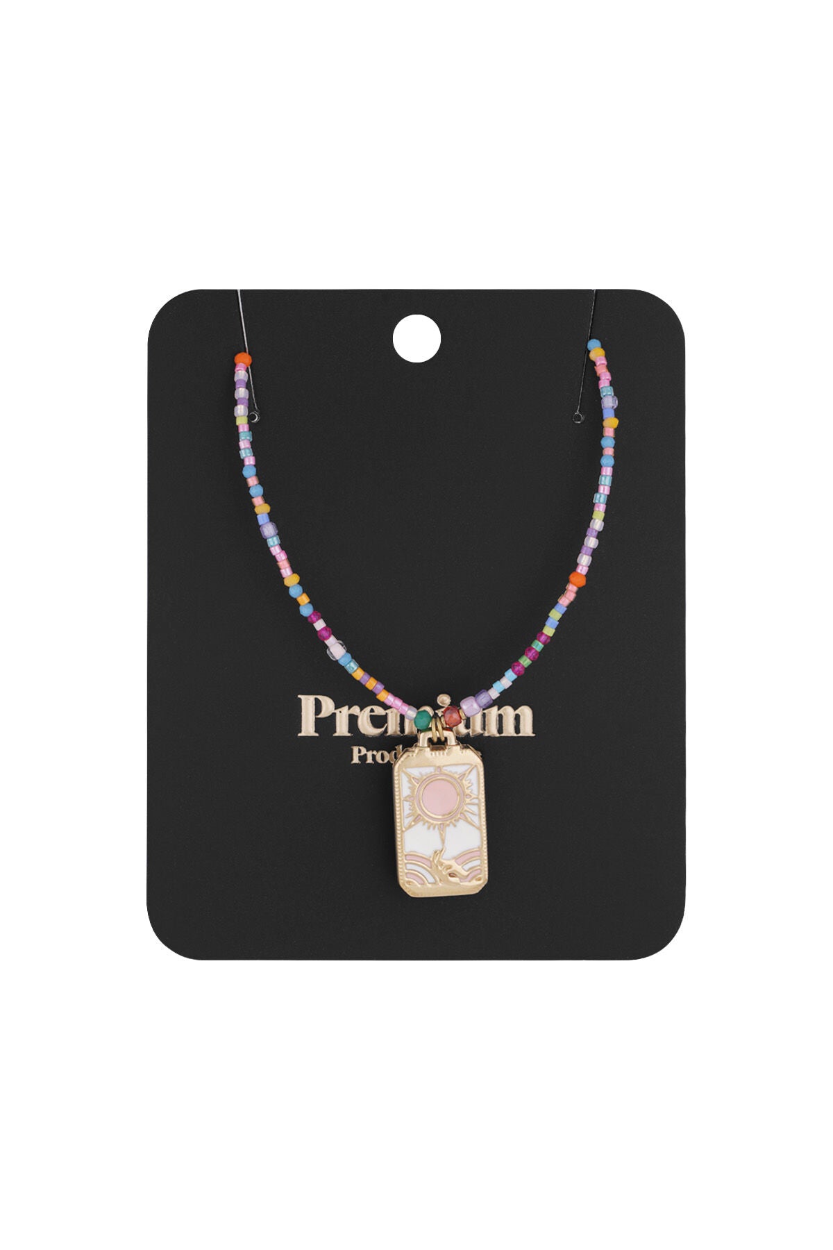 Multicolour Beaded Necklace for Spring/Summer