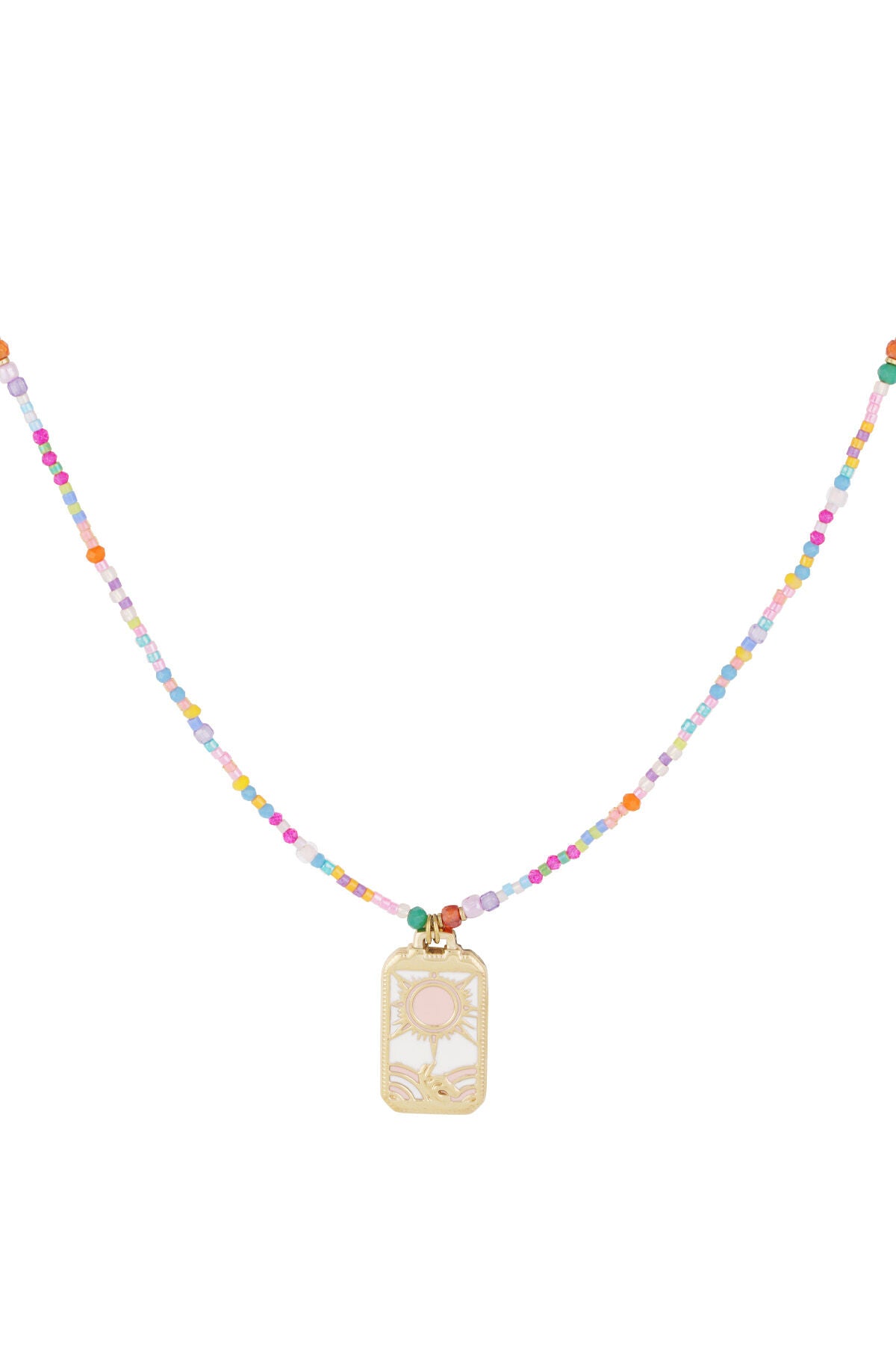 Multicolour Beaded Necklace for Spring/Summer