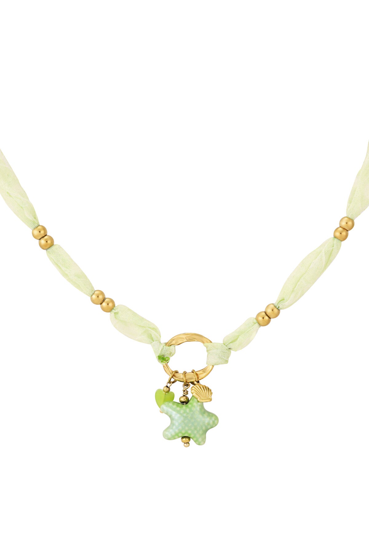 Elegant Green Braided Necklace for Women