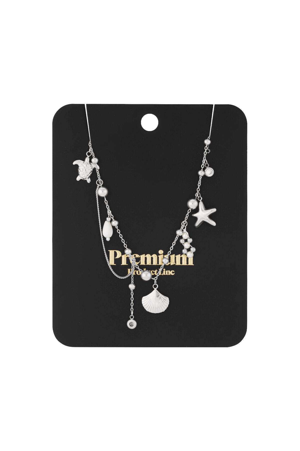Elegant Oceanic Style Necklace for Women - Silver & Gold