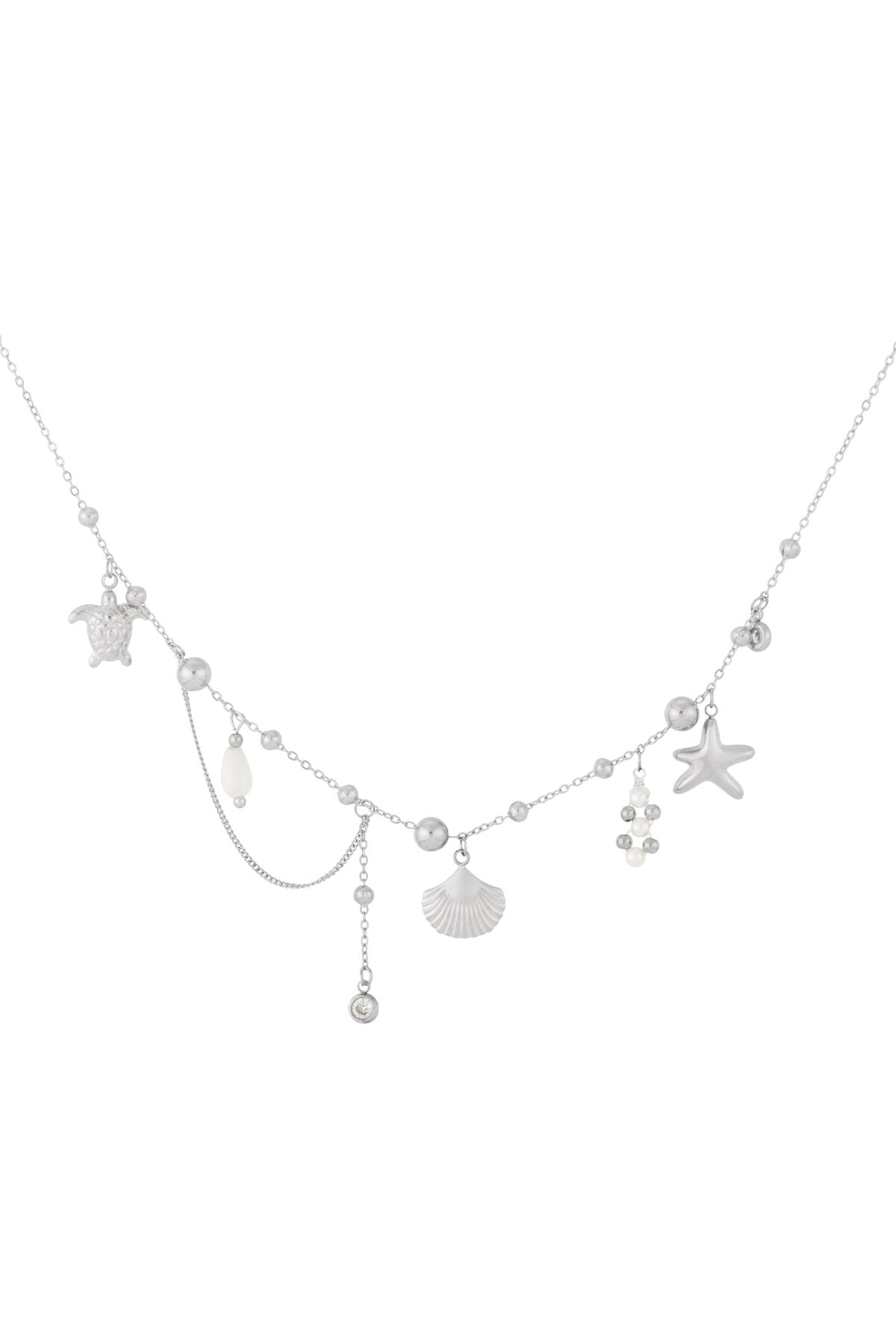 Elegant Oceanic Style Necklace for Women - Silver & Gold
