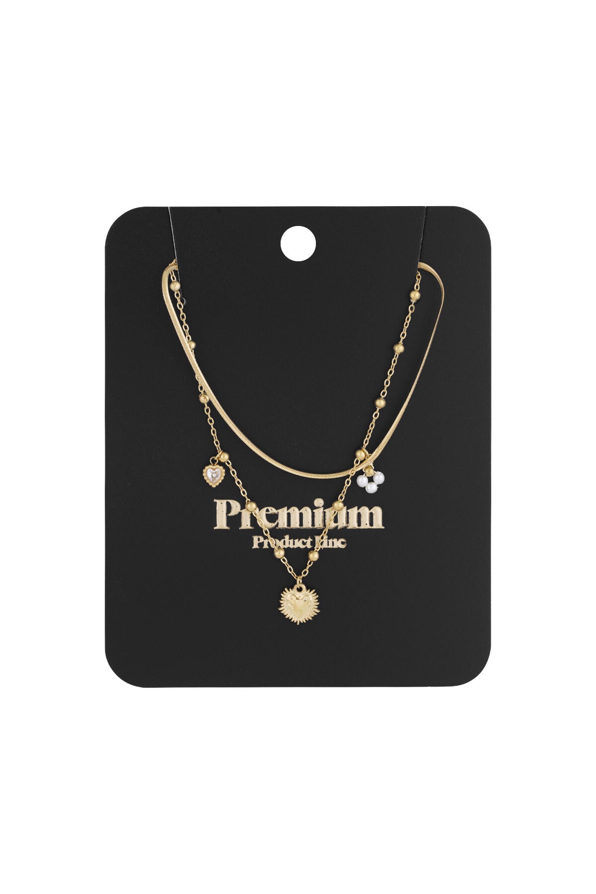 Elegant Multi-Layered Heart Necklace for Everyday Glam