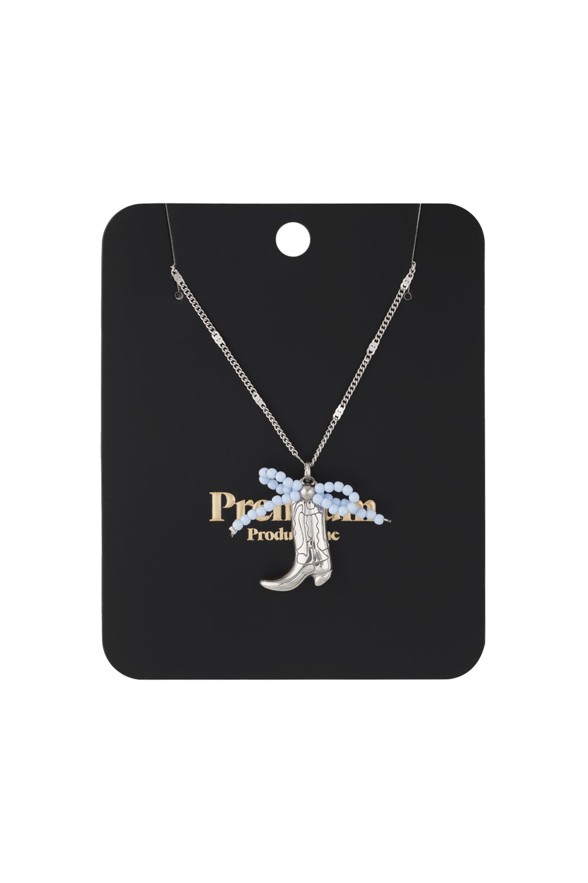 Elegant Silver & Gold Color Cartoon Pendant Necklace