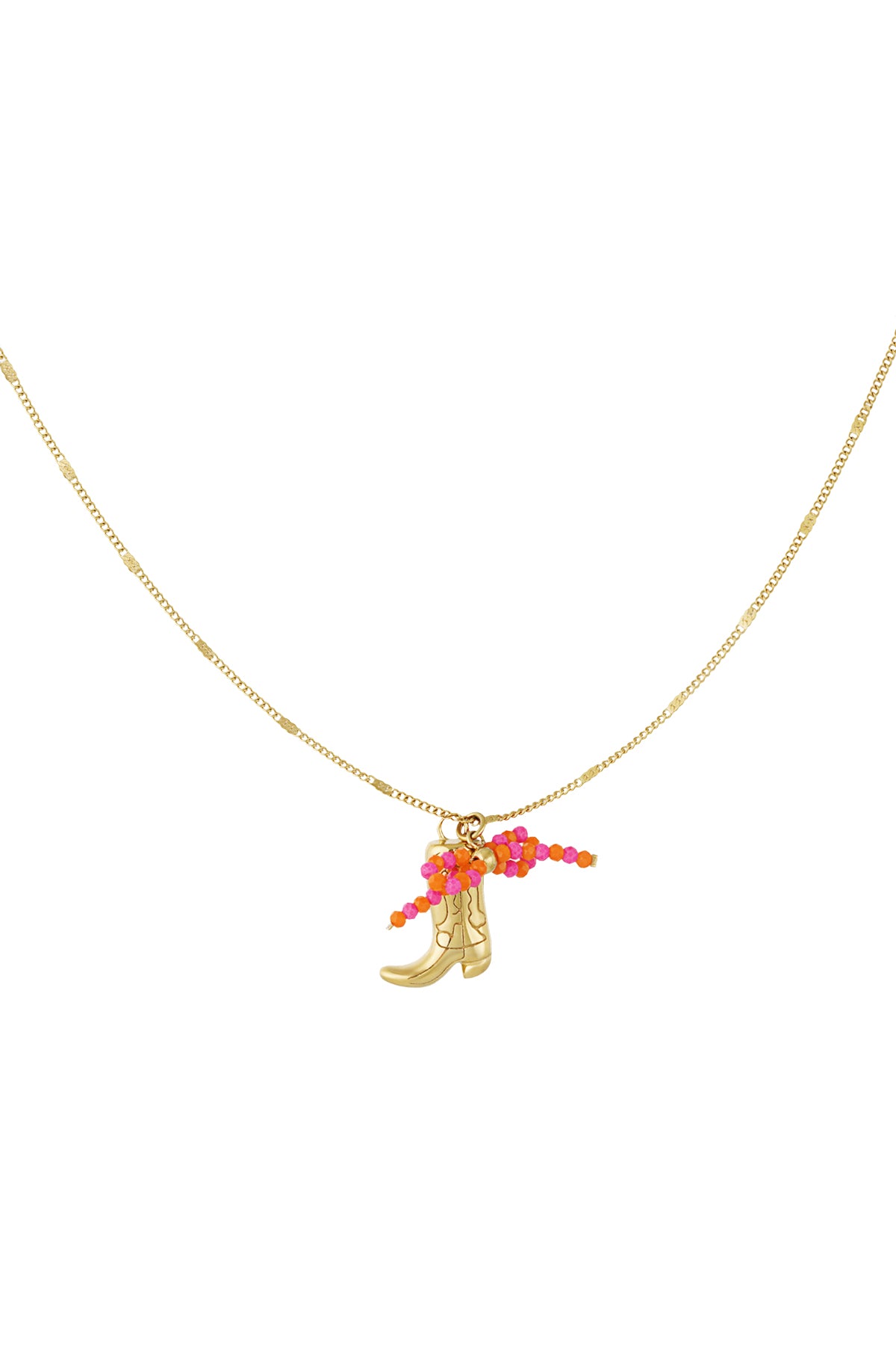 Elegant Silver & Gold Color Cartoon Pendant Necklace