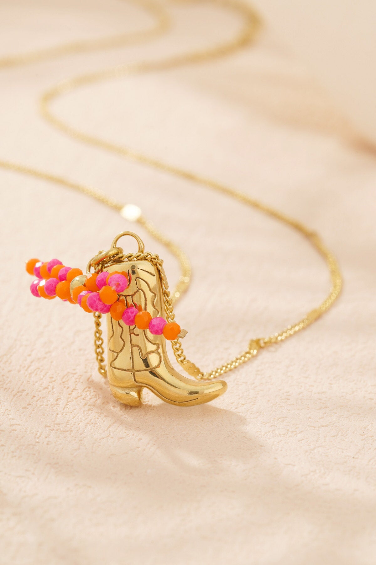 Elegant Silver & Gold Color Cartoon Pendant Necklace