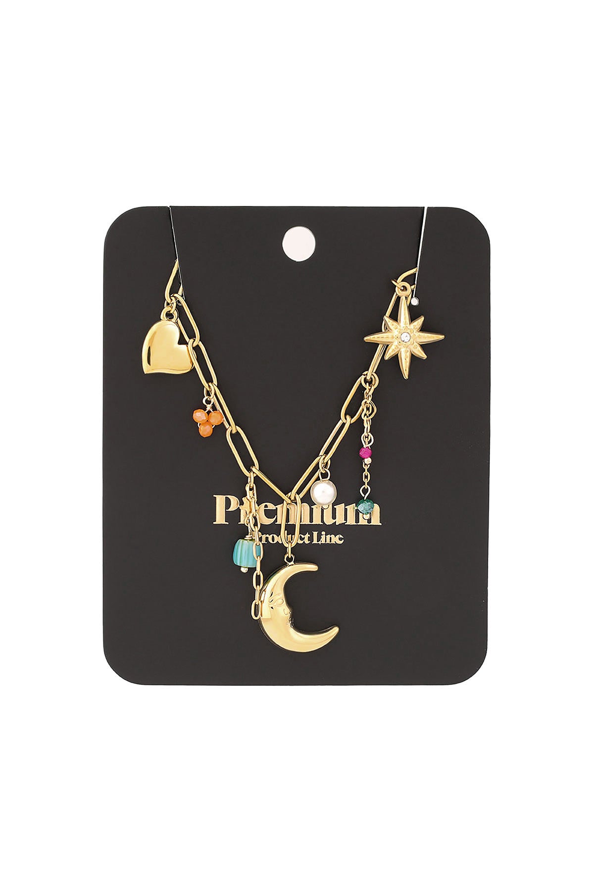 Elegant Gold Color Simple Pendant Necklace for Women