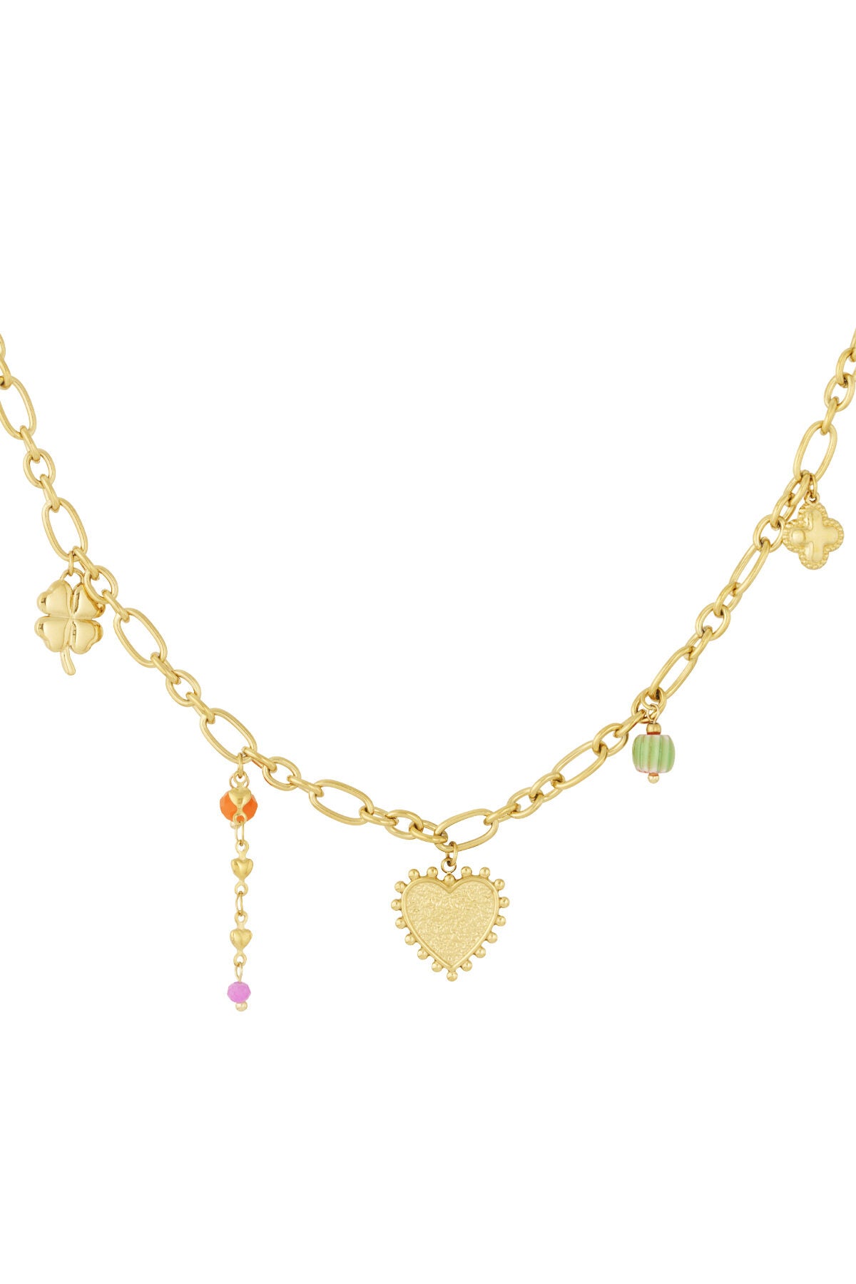 Elegant Gold Heart Pendant Necklace for Women