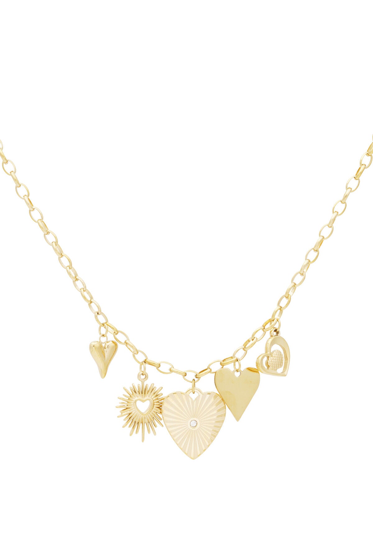 Elegant Gold Heart Pendant Necklace for Everyday Glam