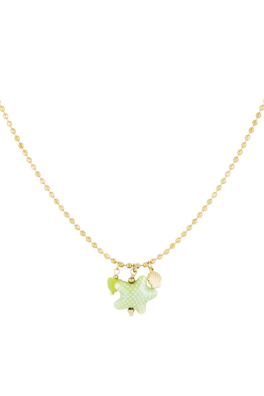 Elegant Green Oceanic Style Pendant Necklace