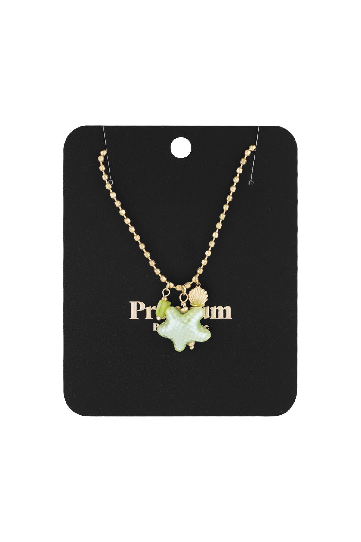 Elegant Green Oceanic Style Pendant Necklace