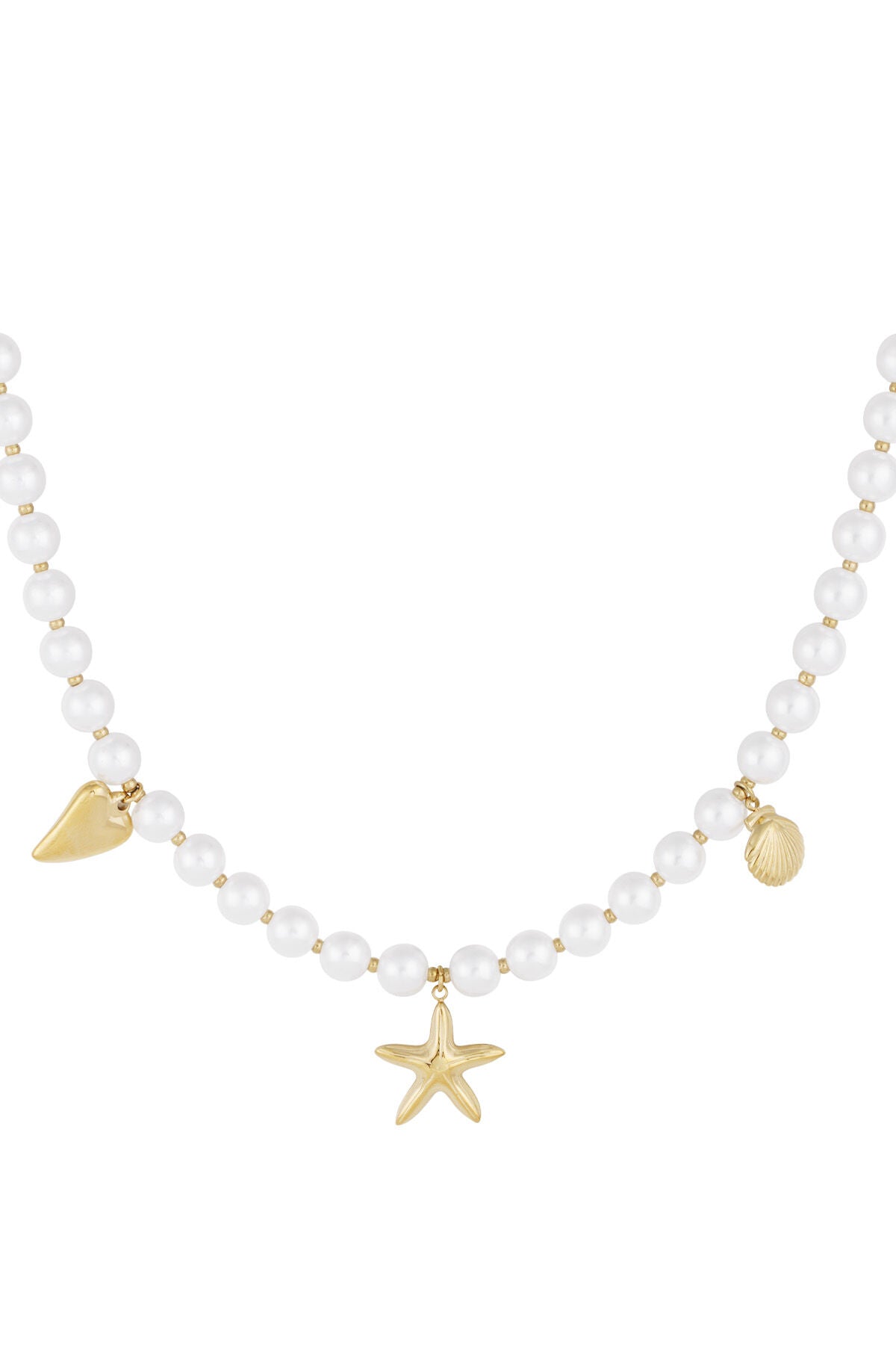 Elegant White Gold Beaded Necklace for Daily Wear