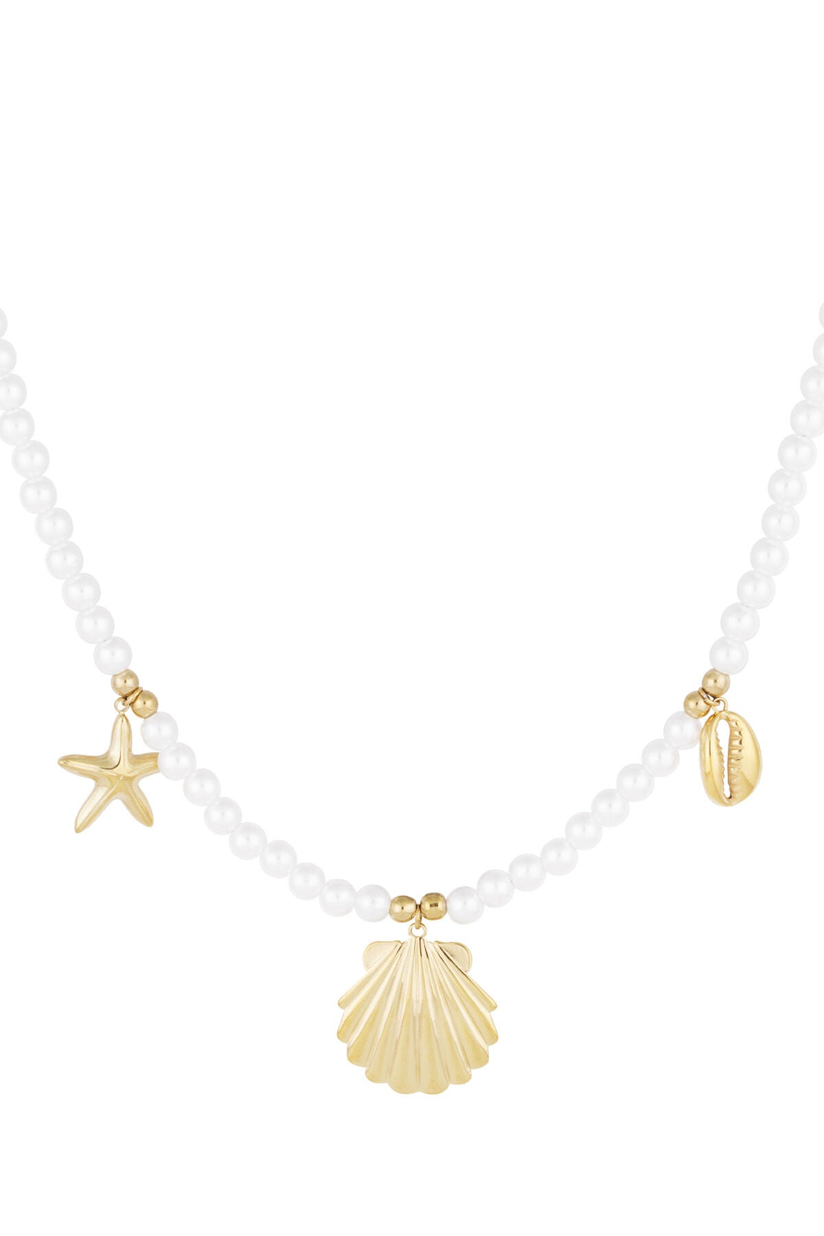 Elegant Gold-Plated Beaded Necklace for Everyday Wear