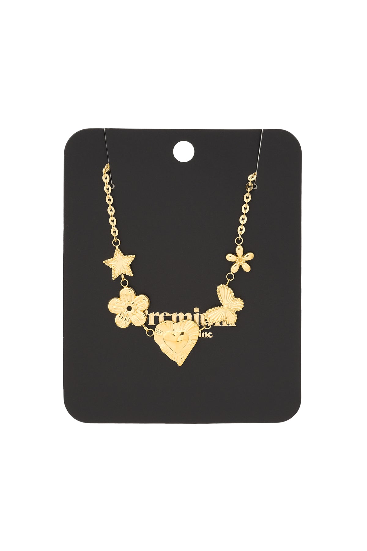 Elegant Heart Pendant Necklace for Women, Spring/Summer