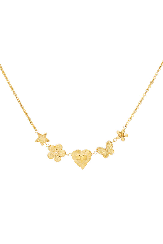 Elegant Heart Pendant Necklace for Women, Spring/Summer