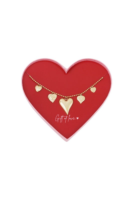 Elegant Gold Heart Pendant Necklace for Her