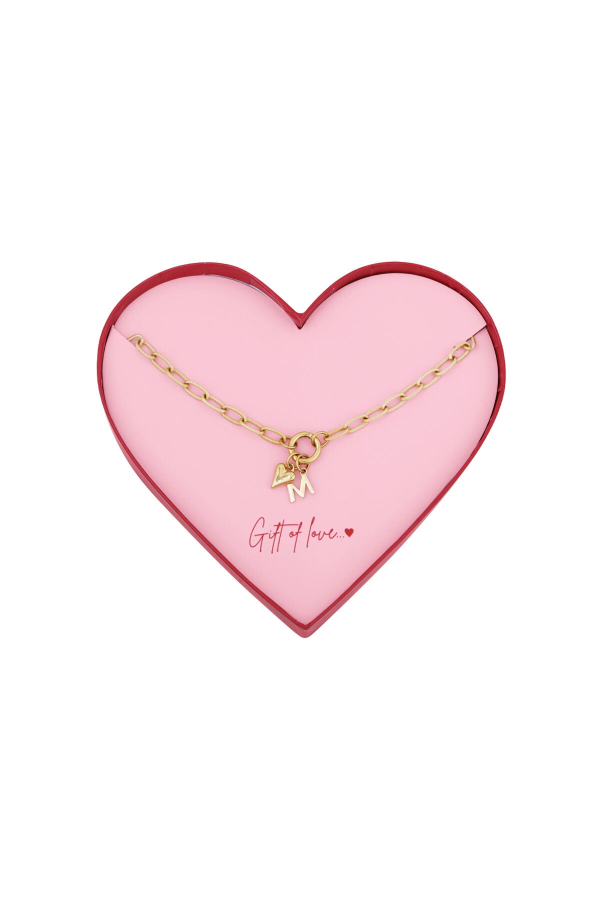 Elegant Gold Color Letter Pendant Necklace for Women