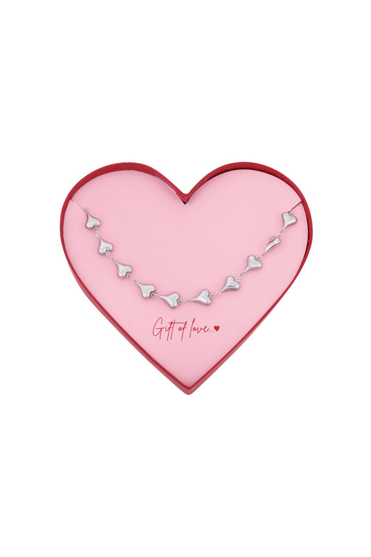 Elegant Stainless Steel Heart Necklace for Her
